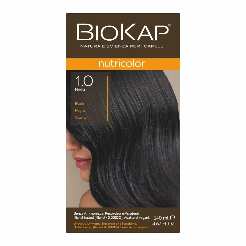 BIOKAP NUTRICOLOR 1.0 Czarny 140 ml