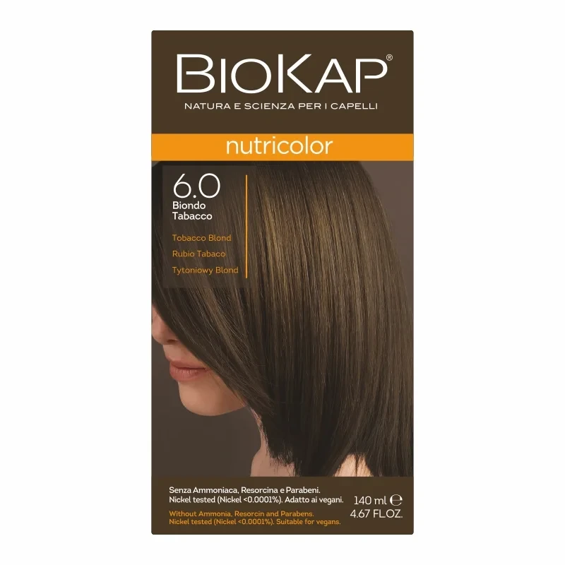 BIOKAP NUTRICOLOR 6.0 Tytoniowy Blond