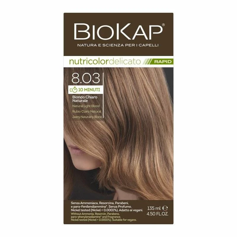 BIOKAP Delicato Rapid 8,03 Jasny Naturalny Blond 135 ml