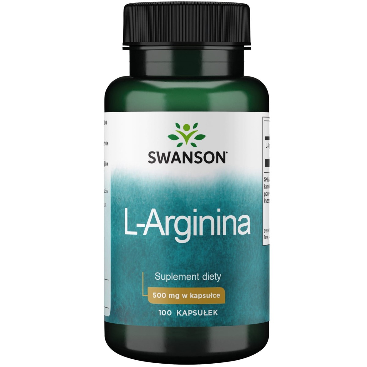 SWANSON L-Arginina 500mg 100 kapsułek