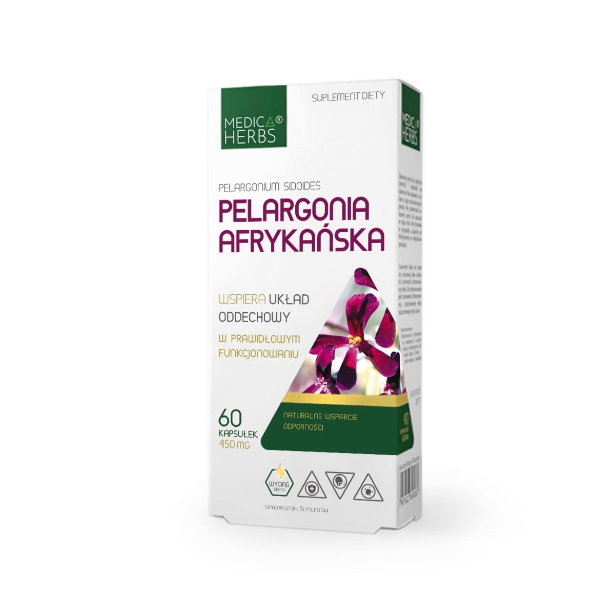 Medica Herbs Pelargonia afrykańska 60 kapsułek