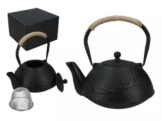 Hanipol Czajniczek żeliwny z emaliowanym wkładem 1200ml