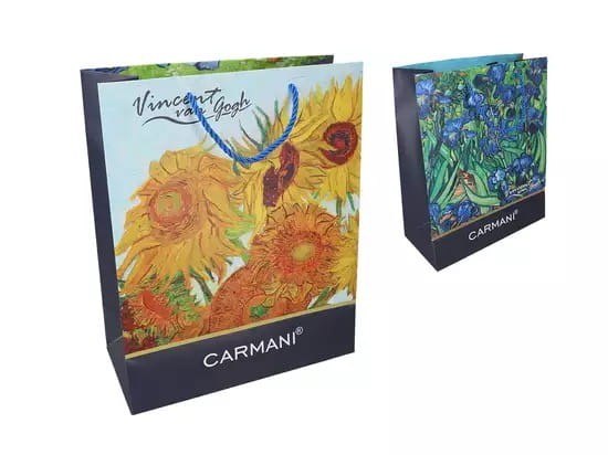 Carmani Torebka prezentowa Vincent van Gogh Słoneczniki i Irysy Mała