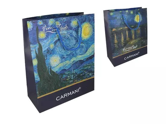 Carmani Torebka prezentowa V. van Gogh Gwiaździsta noc i Rodan Mała