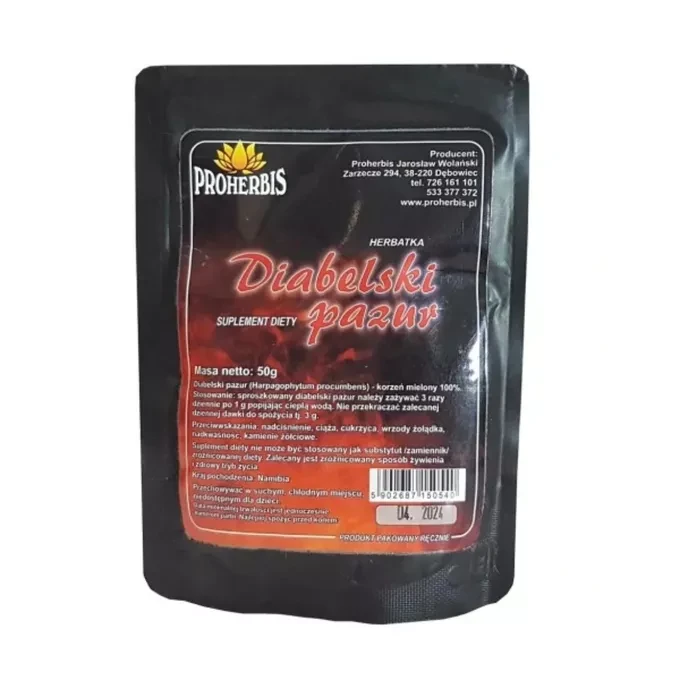 Proherbis Diabelski Pazur mielony 50g