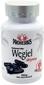 Proherbis węgiel aktywny 300 mg 100 kapsułek