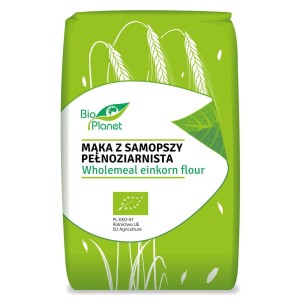 BIO PLANET Mąka z samopszy pełnoziarnista Bio 500g