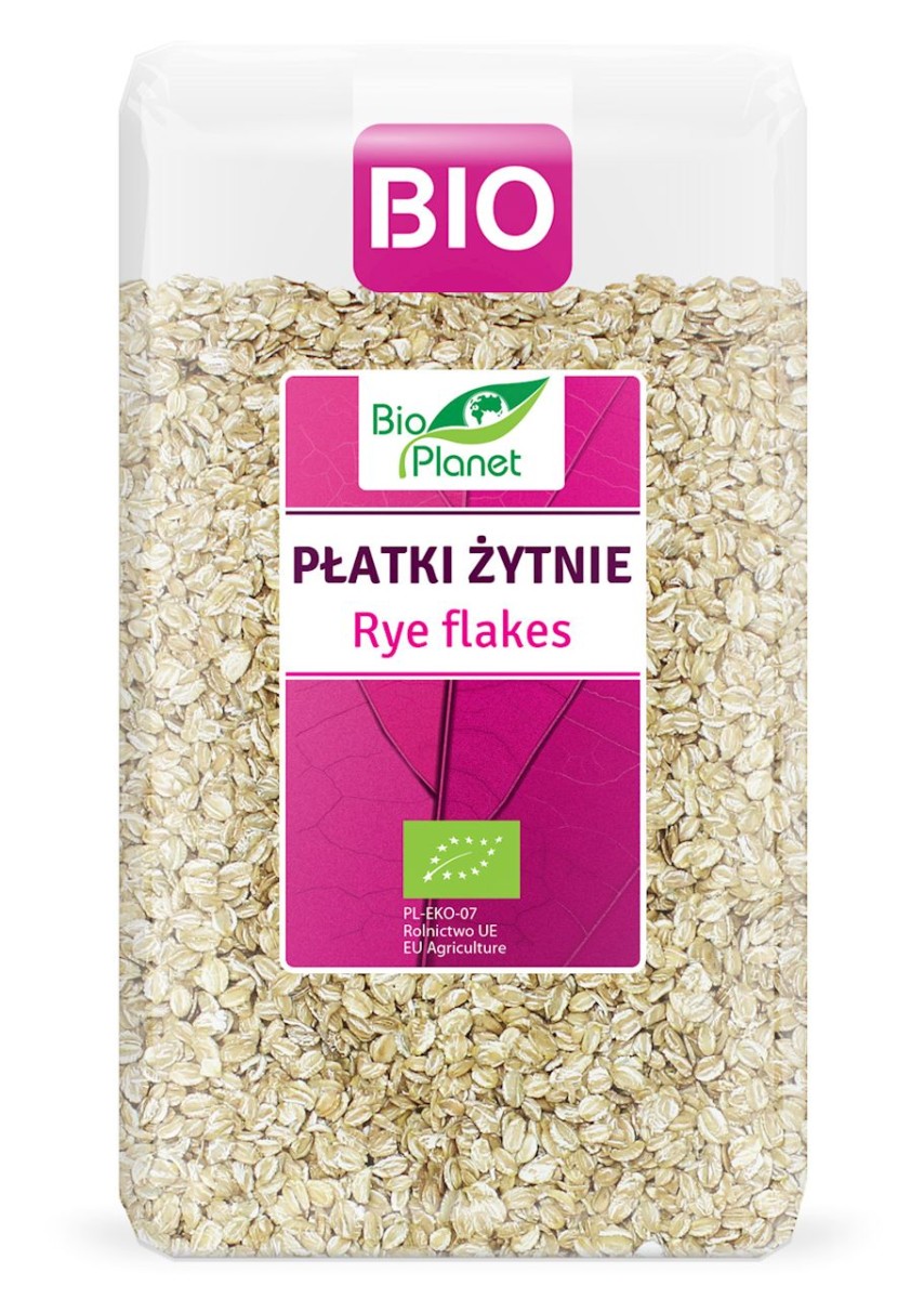 BIO PLANET Płatki żytnie Bio 600g