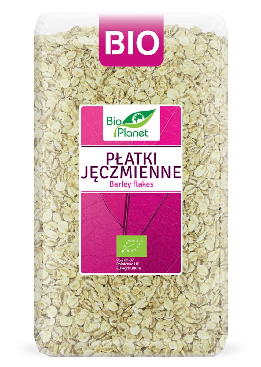 BIO PLANET Płatki jęczmienne Bio 600g