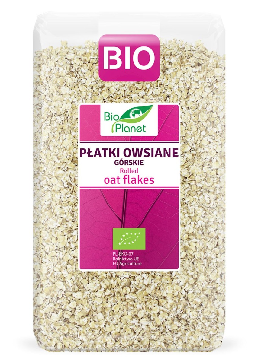 BIO PLANET Płatki owsiane górskie Bio 600g