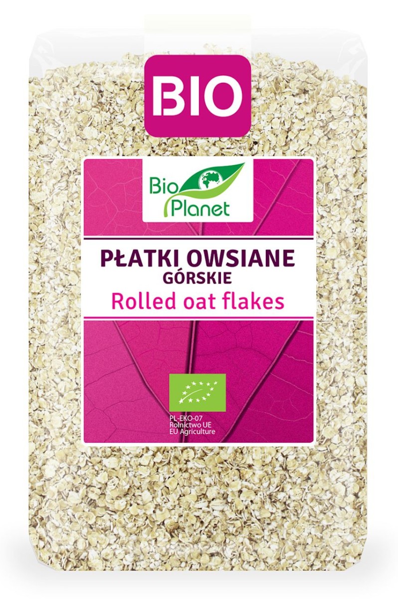 BIO PLANET Płatki owsiane górskie Bio 1kg