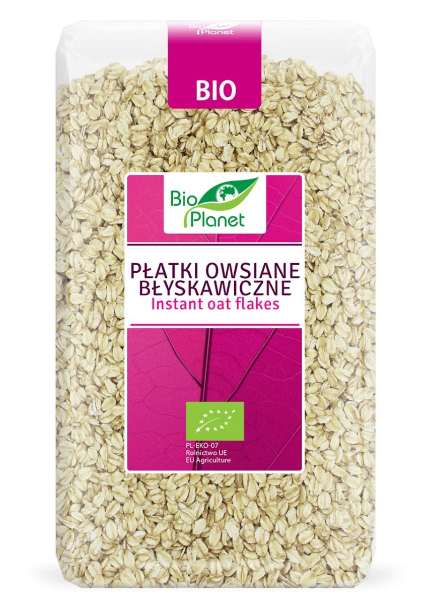 BIO PLANET Płatki owsiane błyskawiczne Bio 600g