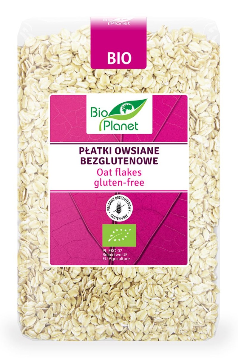 BIO PLANET Płatki owsiane bezglutenowe Bio 1kg