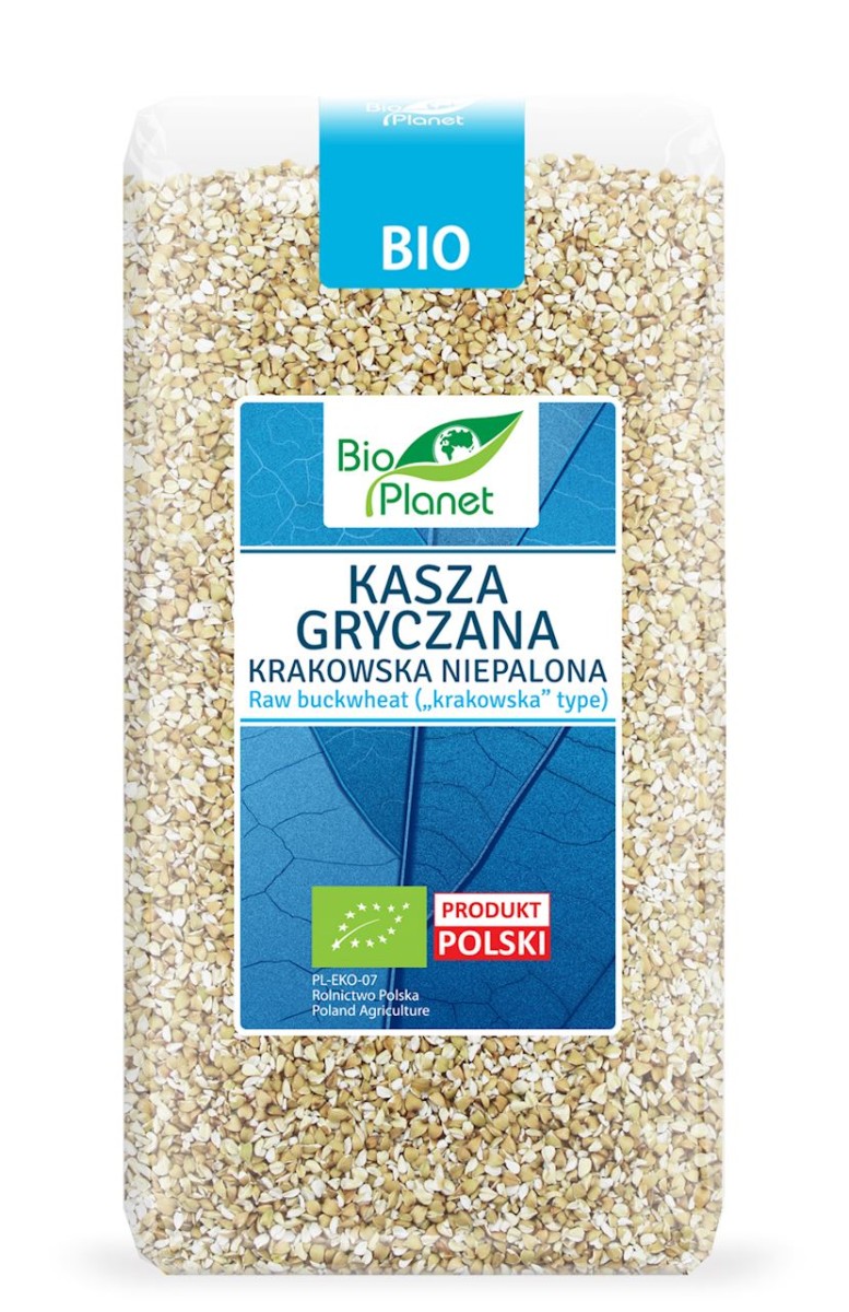 BIO PLANET Kasza gryczana krakowska niepalona Bio 500g