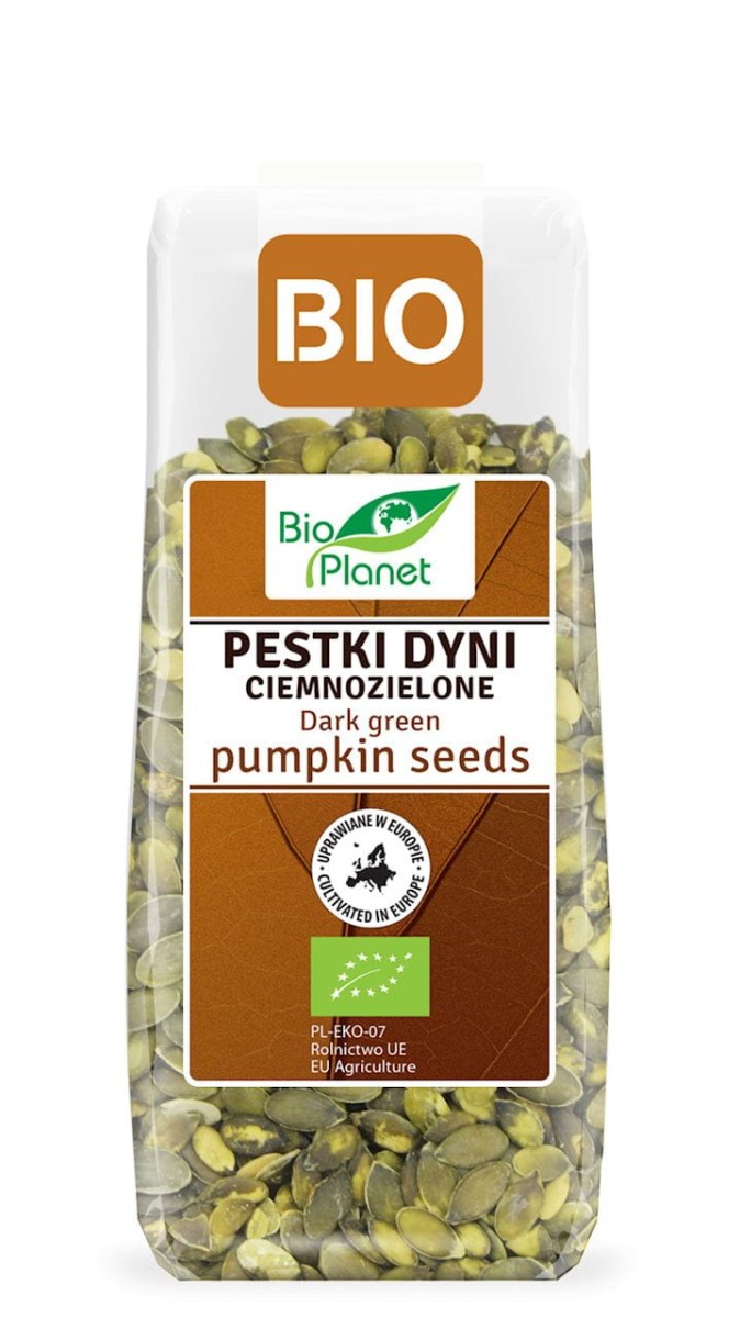 BIO PLANET Pestki dyni ciemnozielone Bio 150g