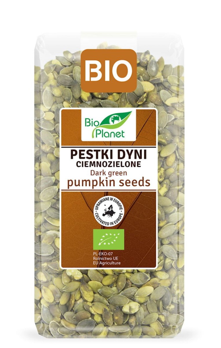 BIO PLANET Pestki dyni ciemnozielone Bio 350g