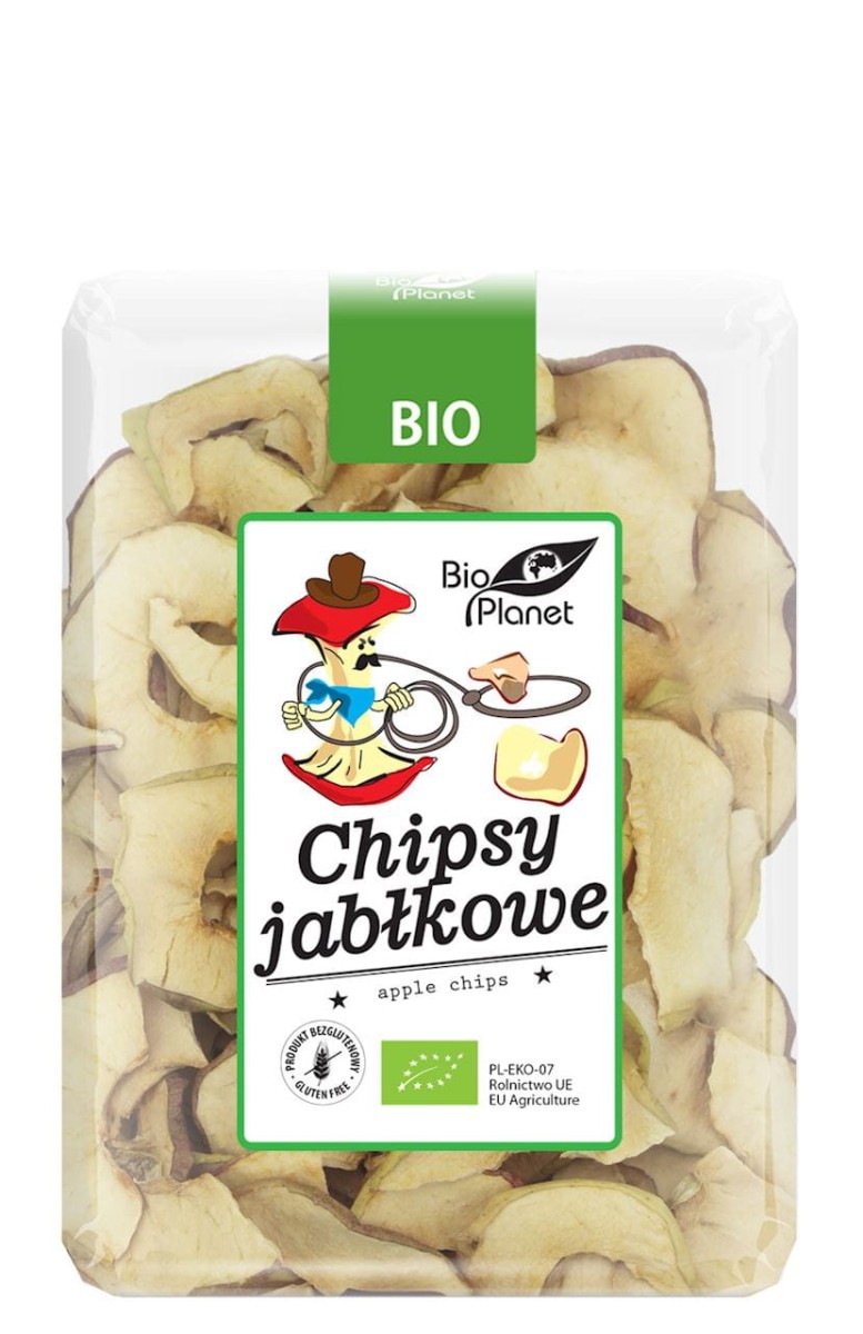 BIO PLANET Chipsy jabłkowe bezglutenowe Bio 100g