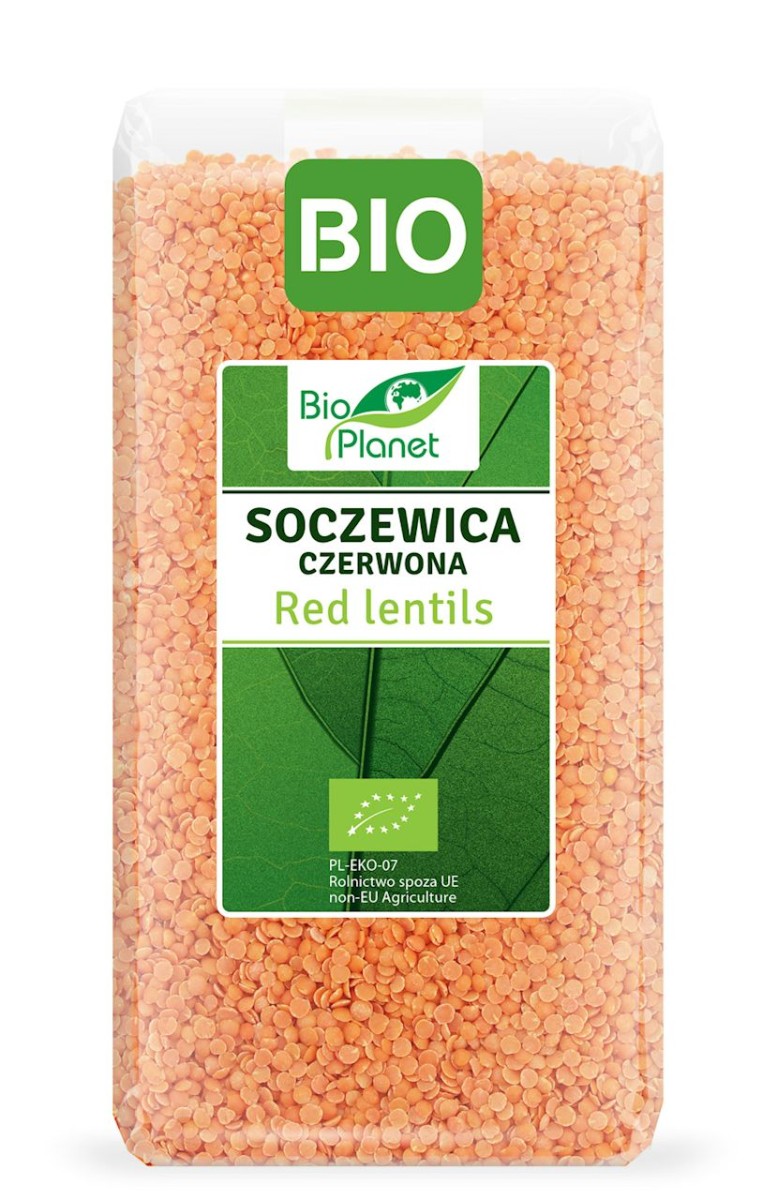 BIO PLANET Soczewica czerwona Bio 500g