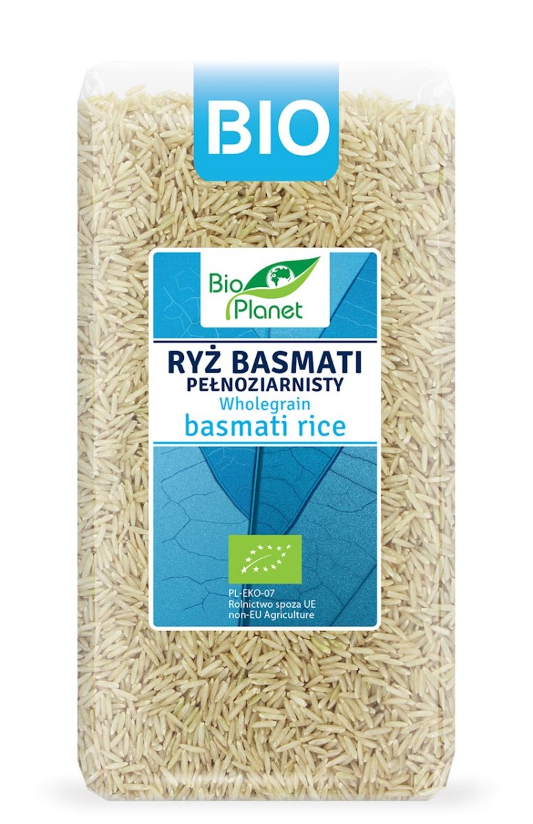 BIO PLANET Ryż basmati pełnoziarnisty Bio 500g