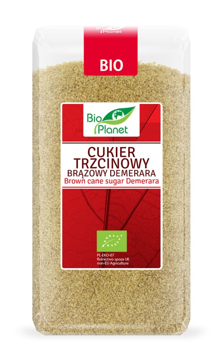 BIO PLANET Cukier trzcinowy demerara Bio 500g
