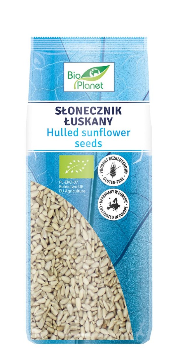 BIO PLANET Słonecznik łuskany bezglutenowy Bio 250g