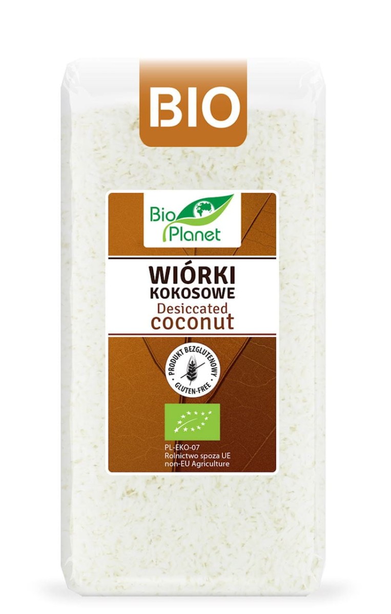 BIO PLANET Wiórki kokosowe bezglutenowe Bio 200g