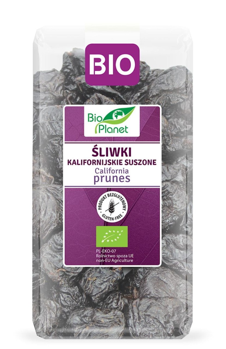 BIO PLANET Śliwki kalifornijskie suszone bezglutenowe Bio 400g