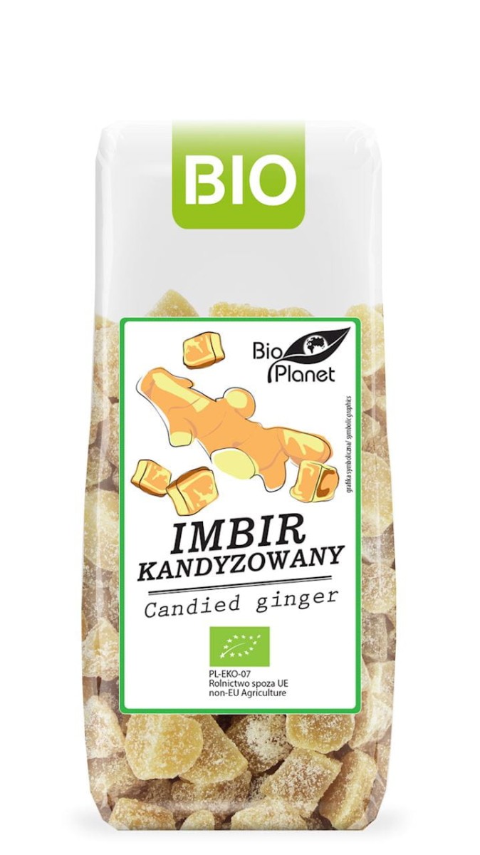 BIO PLANET Imbir kandyzowany Bio 100g