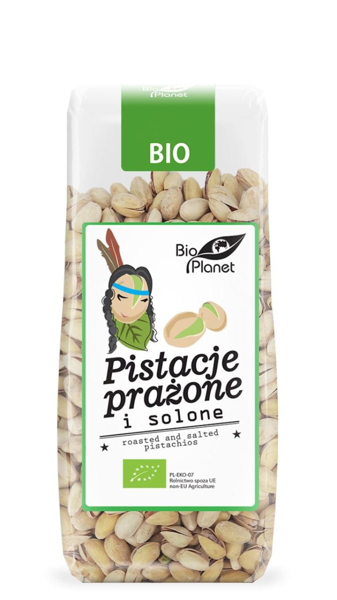 BIO PLANET Pistacje prażone i solone Bio 100g