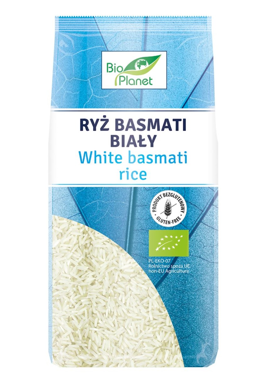 BIO PLANET Ryż basmati biały bezglutenowy Bio 500g