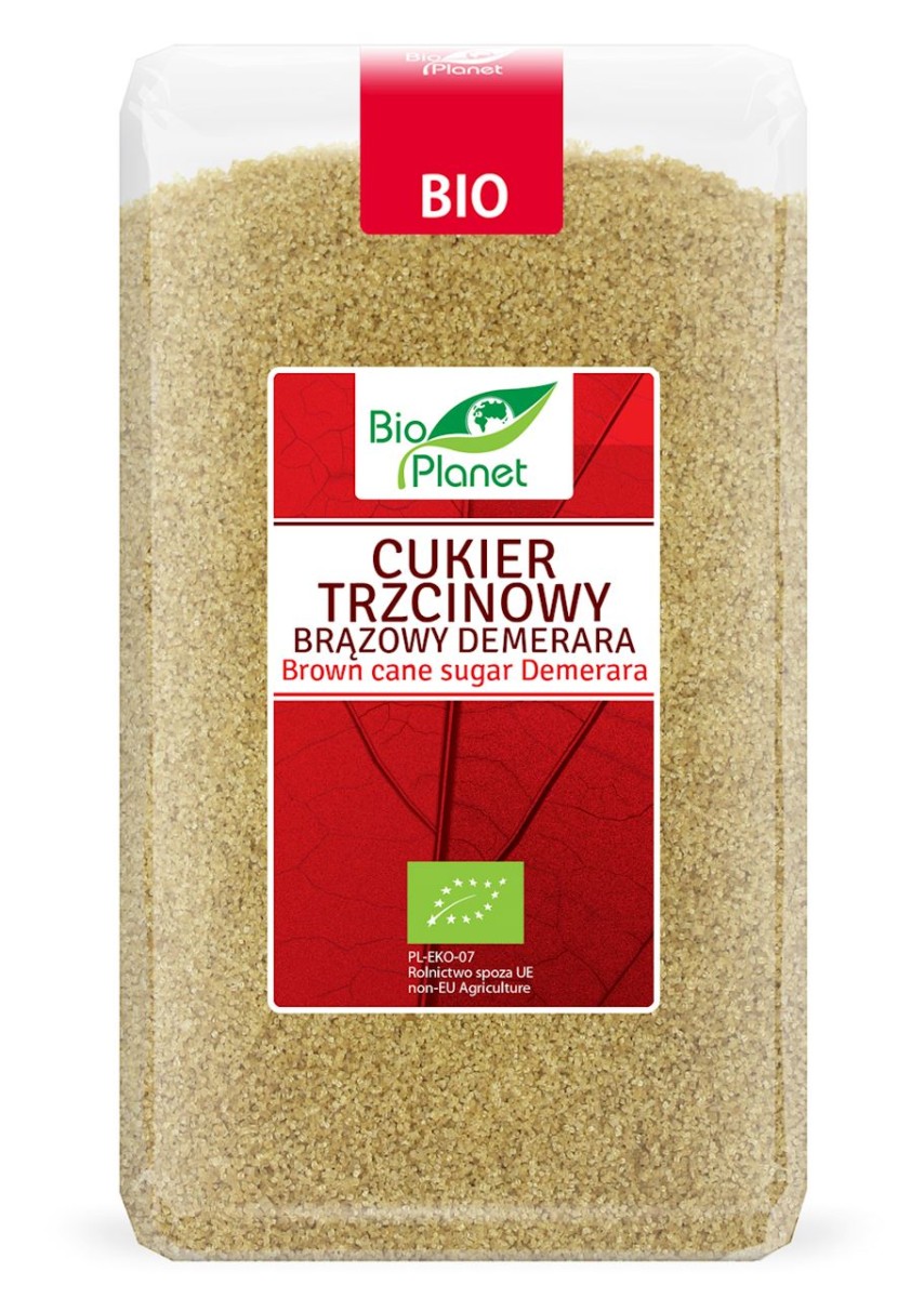 BIO PLANET Cukier trzcinowy demerara Bio 1kg