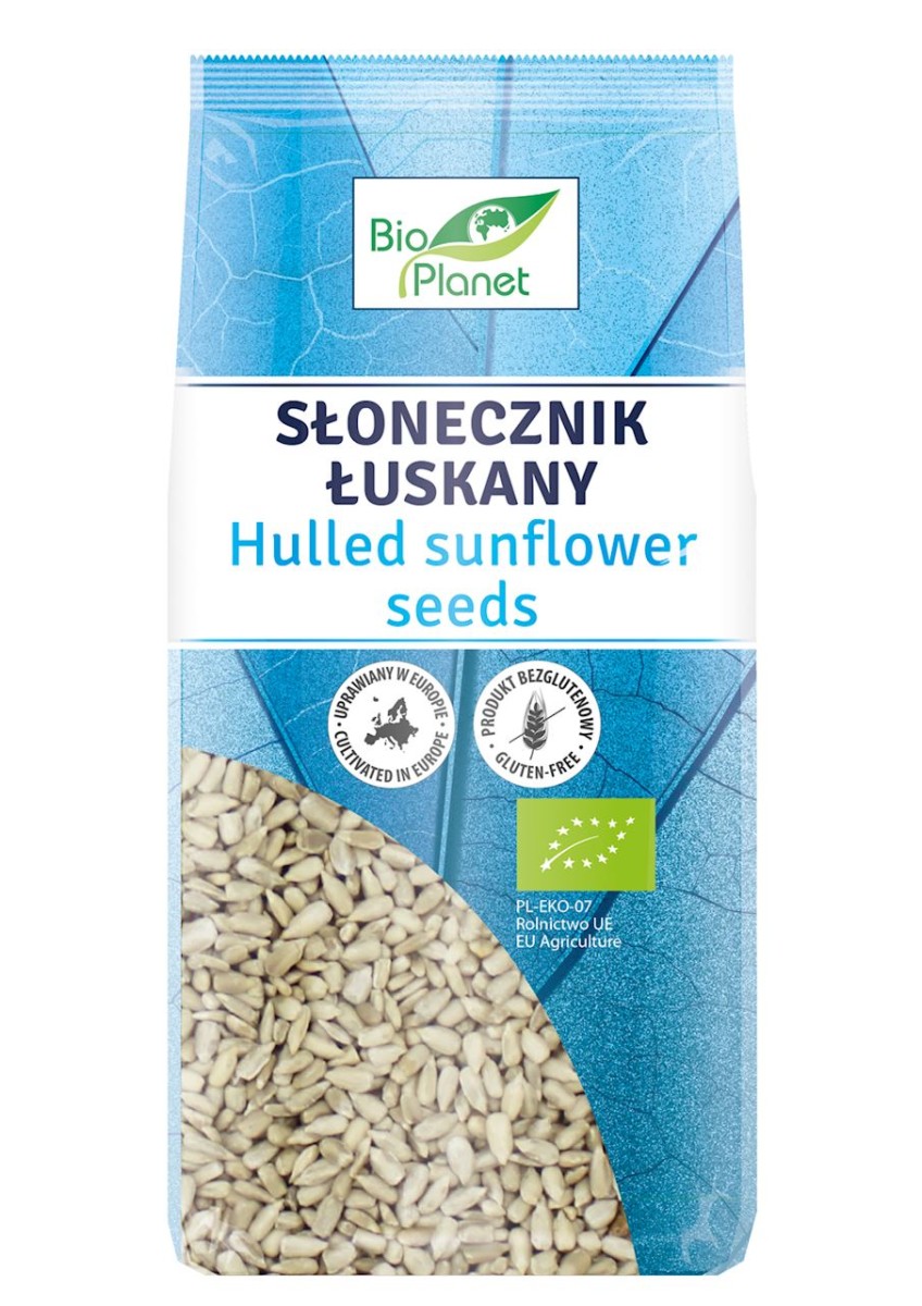 BIO PLANET Słonecznik łuskany bezglutenowy Bio 350g