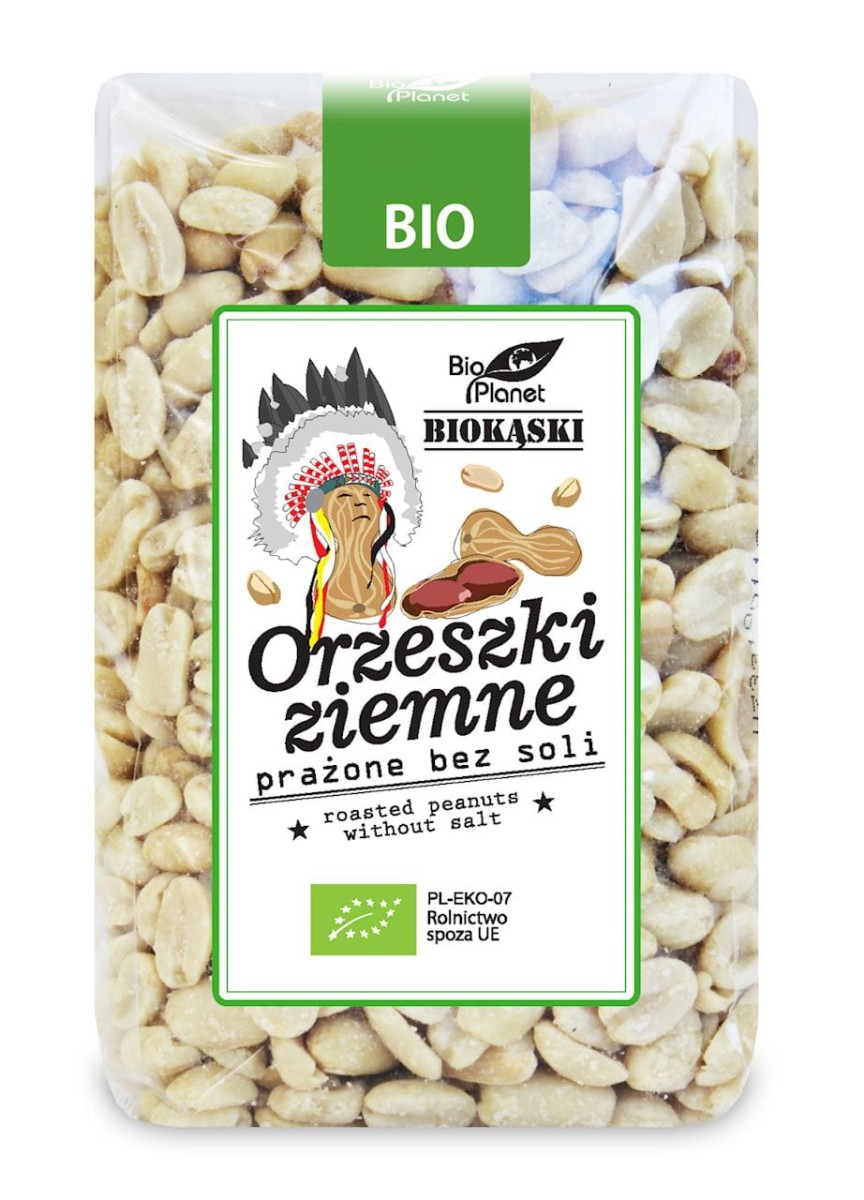 BIO PLANET Orzeszki ziemne prażone bez soli Bio 350g