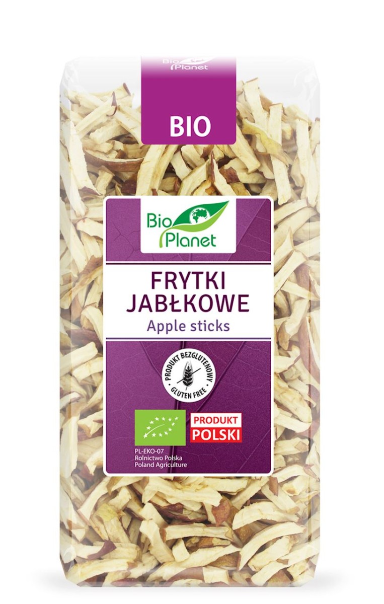BIO PLANET Frytki jabłkowe bezglutenowe Bio 100g