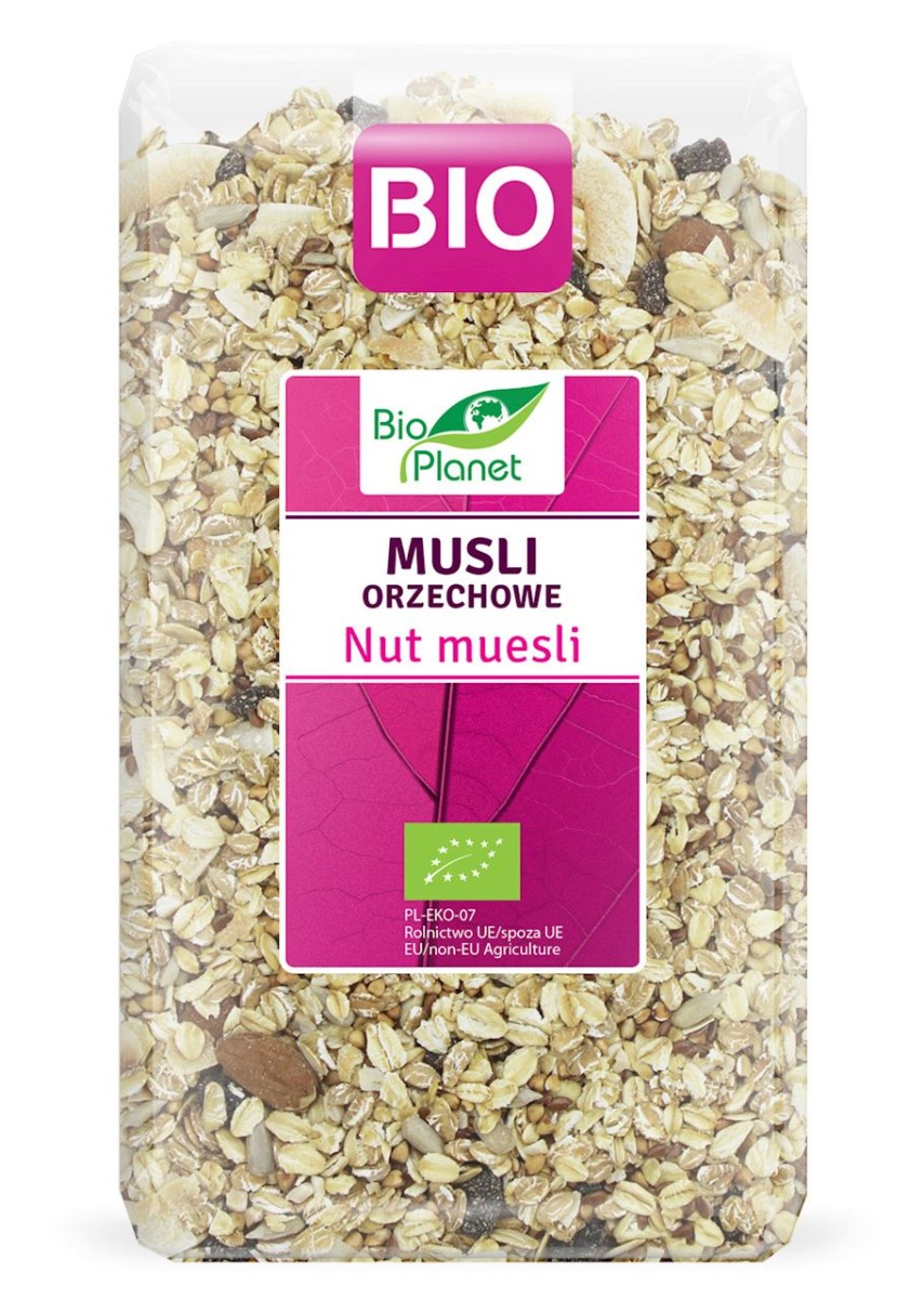 BIO PLANET Musli orzechowe Bio 600g