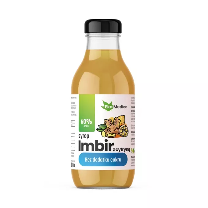 EKA MEDICA Syrop Imbir z cytryną bez cukru 300ml