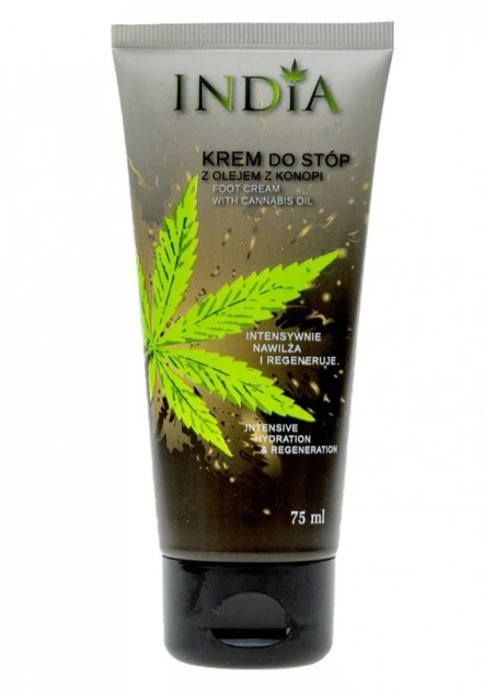 INDIA Krem z olejem z konopi siewnych do stóp 75ml