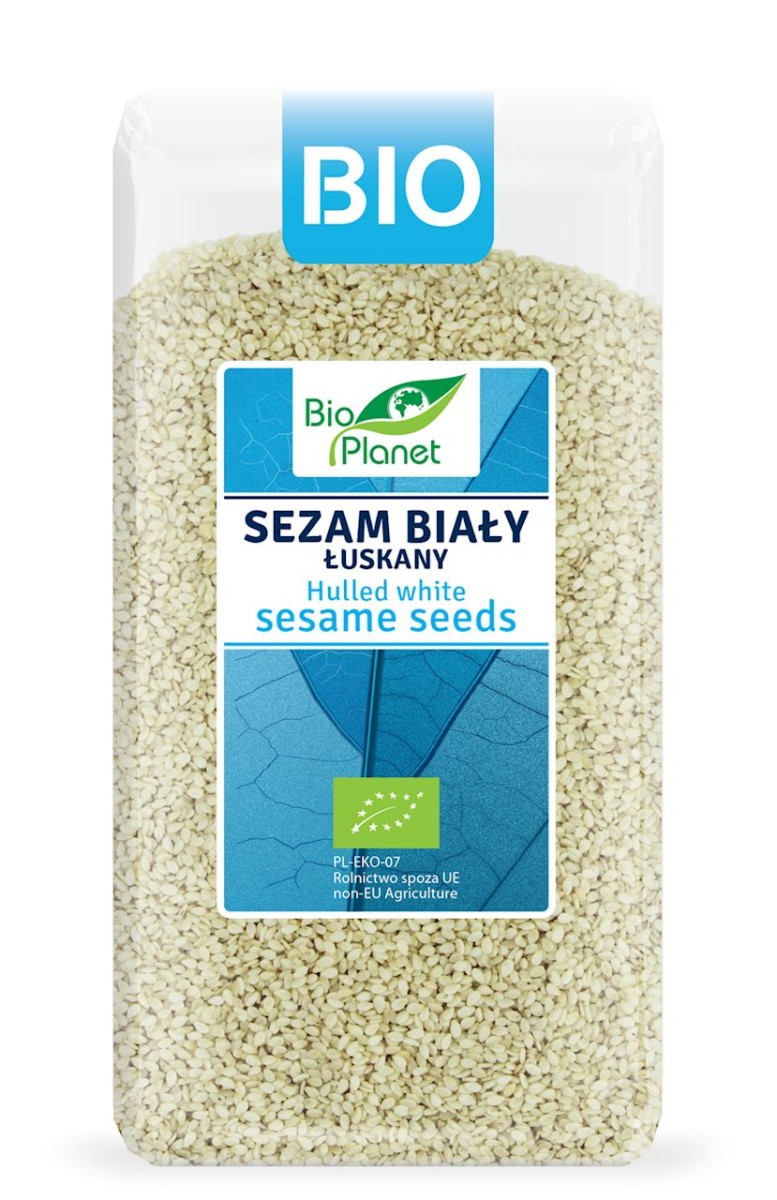 BIO PLANET Sezam biały łuskany Bio 400g