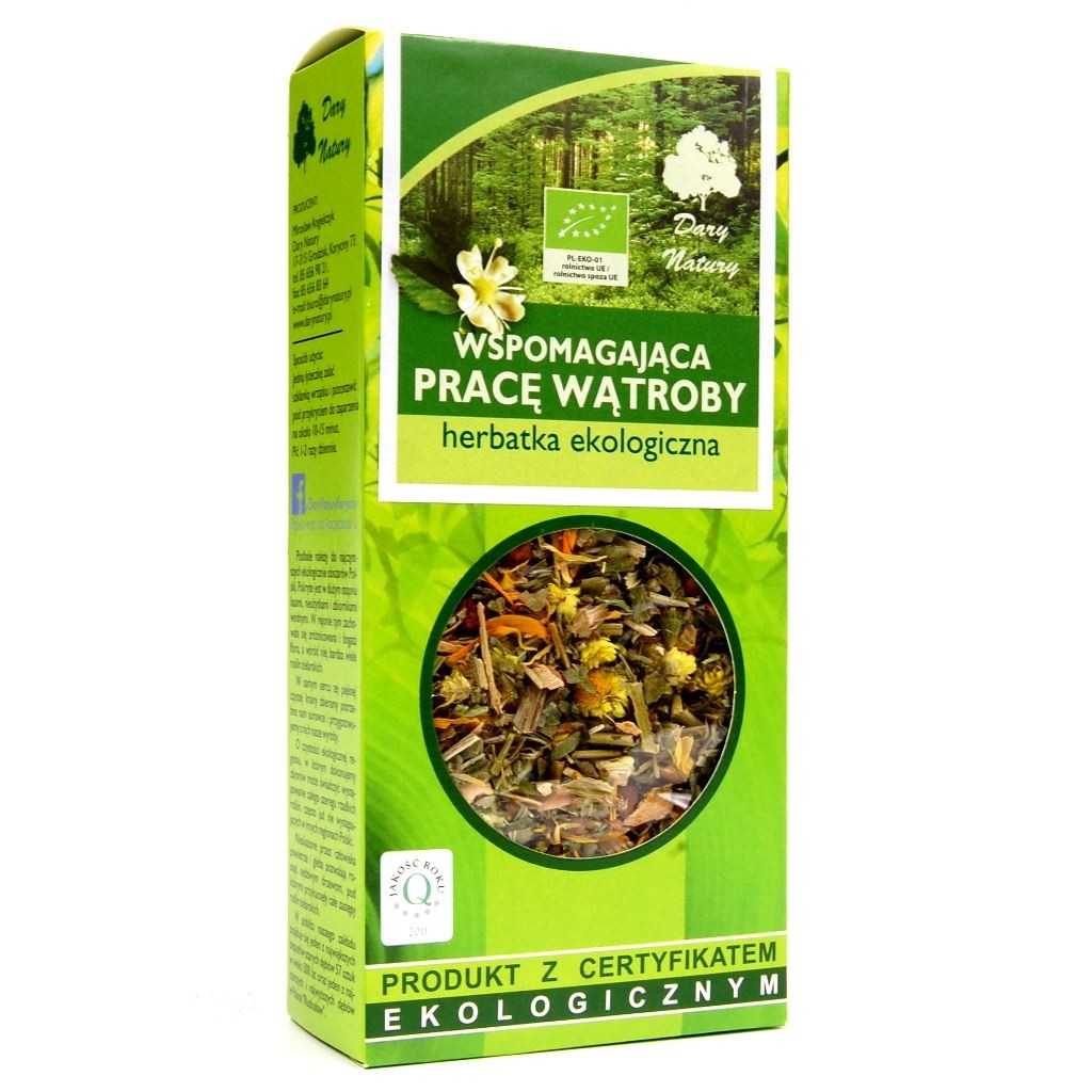 DARY NATURY Herbatka Wspomagająca pracę wątroby EKO 50g