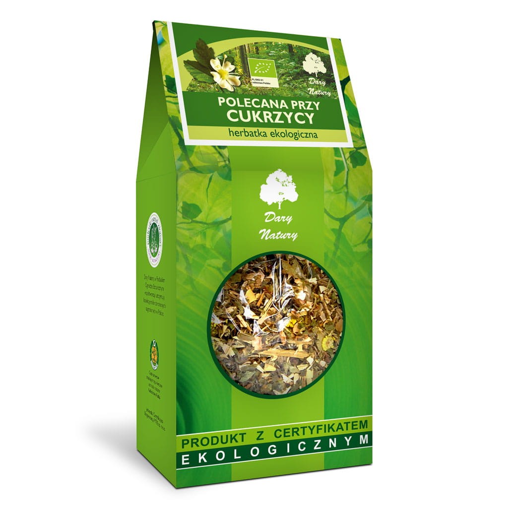DARY NATURY Herbatka Polecana przy cukrzycy EKO 150g