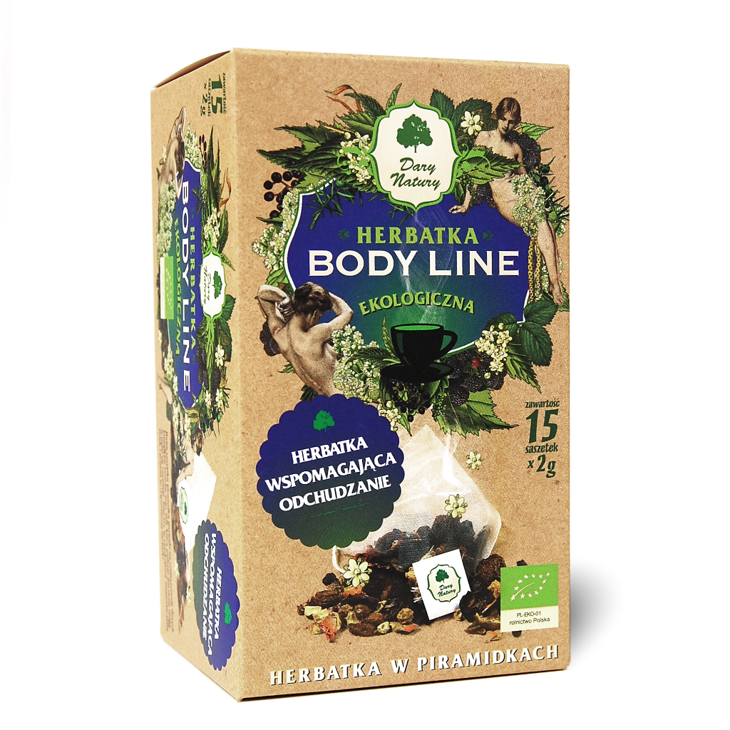 DARY NATURY Herbatka Body Line EKO - herbatka w piramidkach 15x2g
