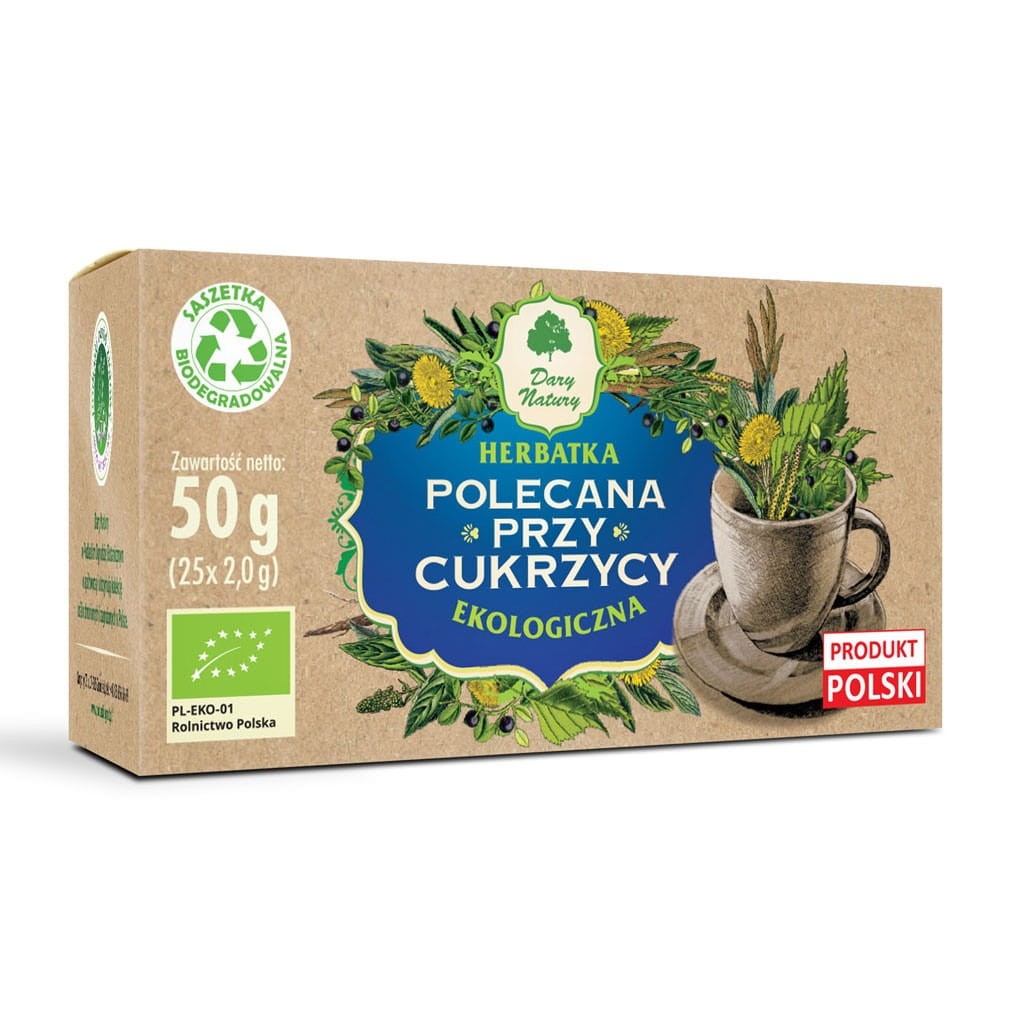 DARY NATURY Herbatka Polecana przy cukrzycy EKO 25x2g