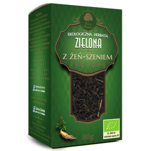 DARY NATURY Herbata Zielona z Żeń-szeniem EKO 80g