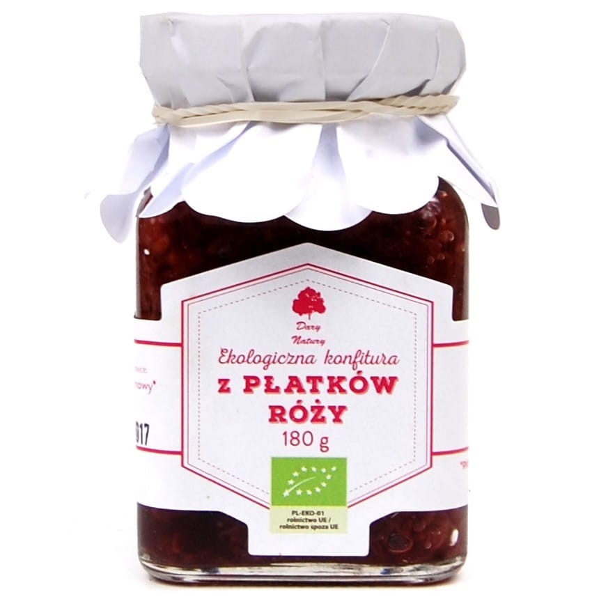 DARY NATURY Konfitura z płatków róży EKO 180g
