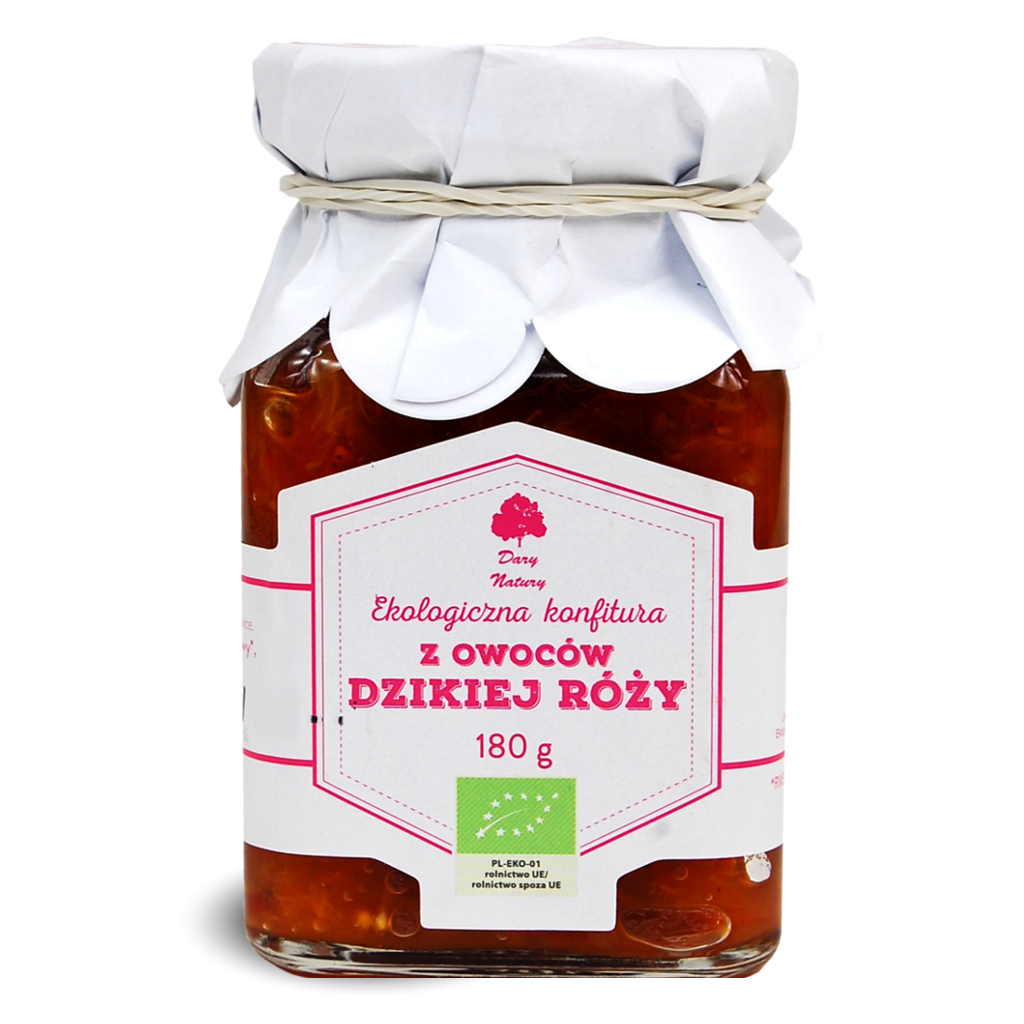 DARY NATURY Konfitura z dzikiej róży EKO 180g