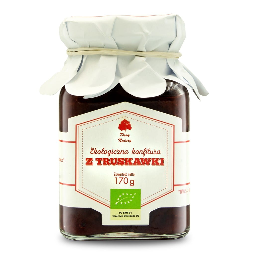 DARY NATURY Konfitura z truskawki EKO 170g