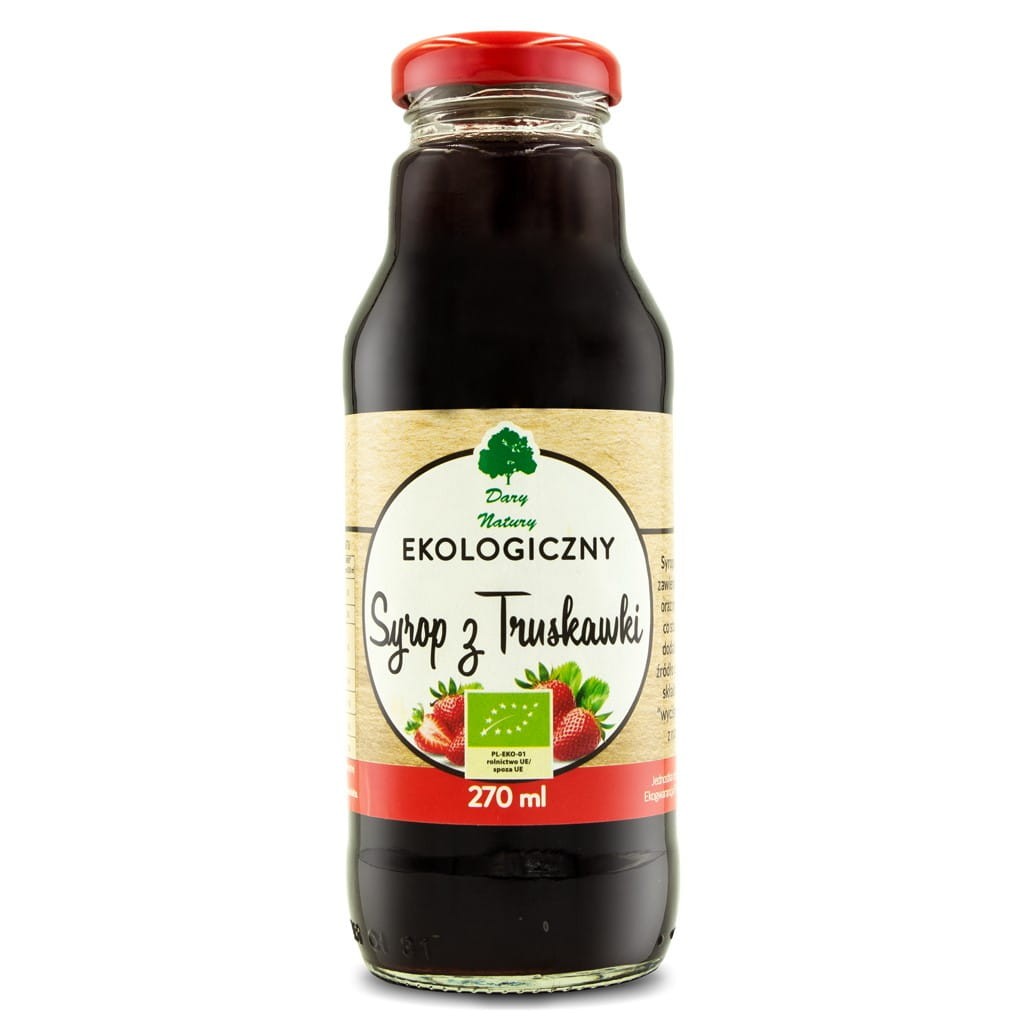 DARY NATURY Syrop z truskawki EKO 0,27l