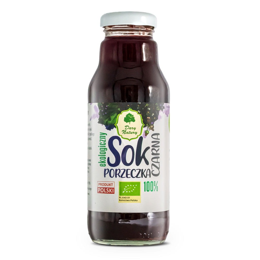 DARY NATURY Sok z czarnej porzeczki EKO 270ml