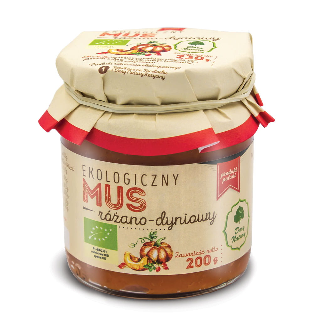 DARY NATURY Mus różano-dyniowy EKO 200g