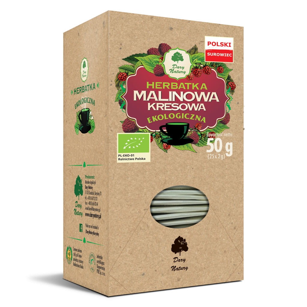 DARY NATURY Herbatka Malinowa kresowa EKO 25x2g